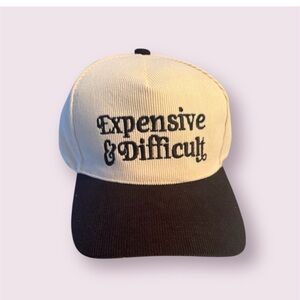 New and Unworn Black and White hat